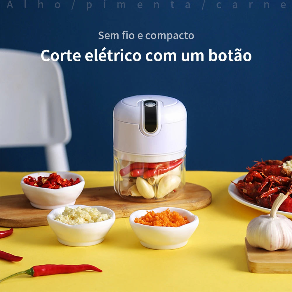 Mini Processador Triturador Elétrico USB 250ml