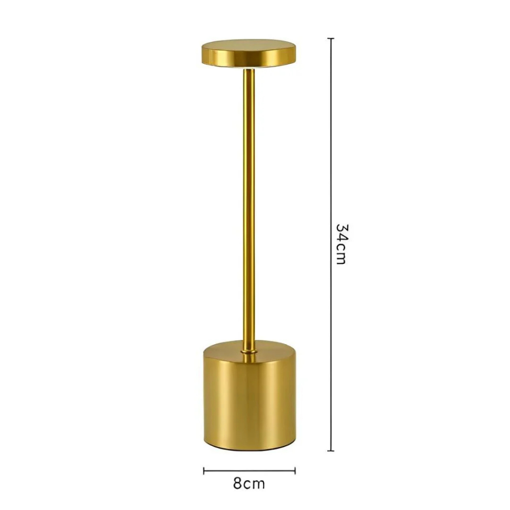 Luminária de Mesa com Toque Recarregável LED Moderna – Abajur USB para Leitura