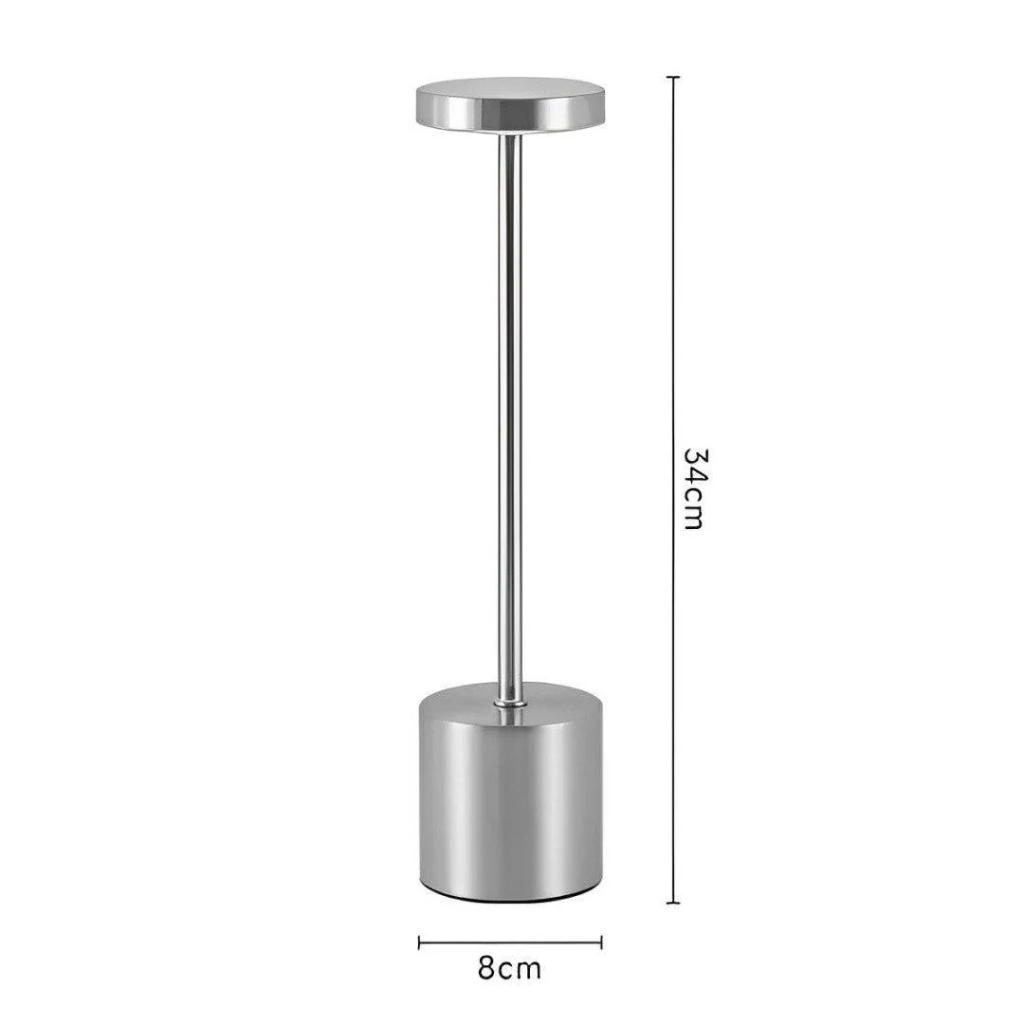 Luminária de Mesa com Toque Recarregável LED Moderna – Abajur USB para Leitura