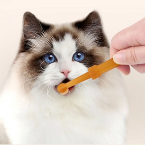 Escova de Dentes de Silicone para Pet- Cães e Gatos