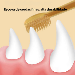 Escova de Dentes de Silicone para Pet- Cães e Gatos