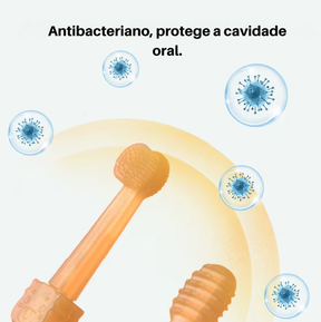 Escova de Dentes de Silicone para Pet- Cães e Gatos