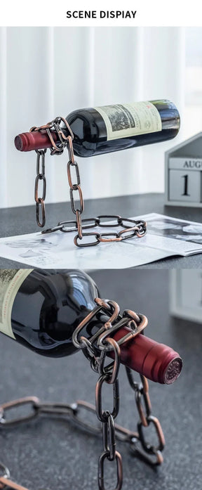 Porta Vinho Corrente - Premium - Presente Criativo