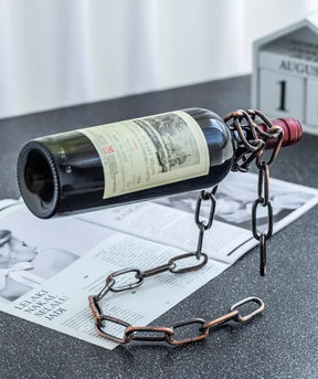Porta Vinho Corrente - Premium - Presente Criativo