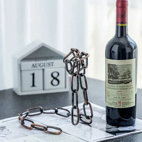 Porta Vinho Corrente - Premium - Presente Criativo