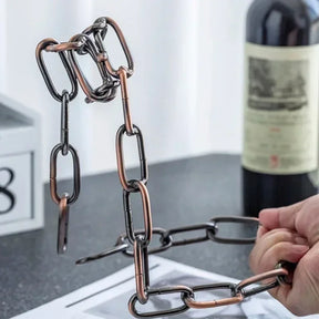 Porta Vinho Corrente - Premium - Presente Criativo