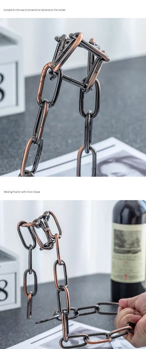 Porta Vinho Corrente - Premium - Presente Criativo