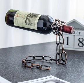 Porta Vinho Corrente - Premium - Presente Criativo