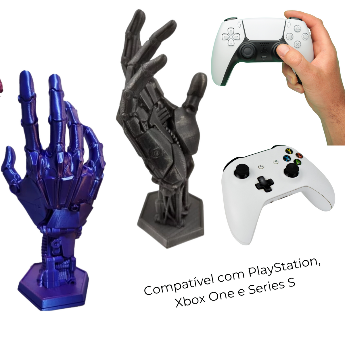 Suporte Robótico para Controle – Compatível com PlayStation, Xbox One e Series S