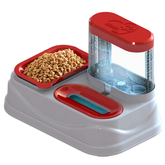 Comedouro e Bebedouro Pet 2 em 1 com Reservatório 900ml – Sistema Ice e Antiformiga