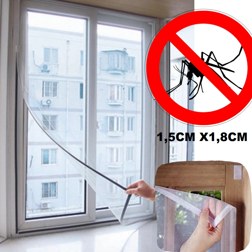 1 Tela Mosquiteira Anti Mosquito 150x180cm Top Util Ou Caerus Anti-inseto Mosquito Janela Pode desmontado