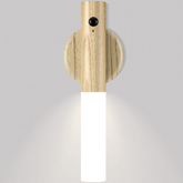 Luz de Parede Sensor com Base Magnética e USB – Madeira  Acrílico Fosco